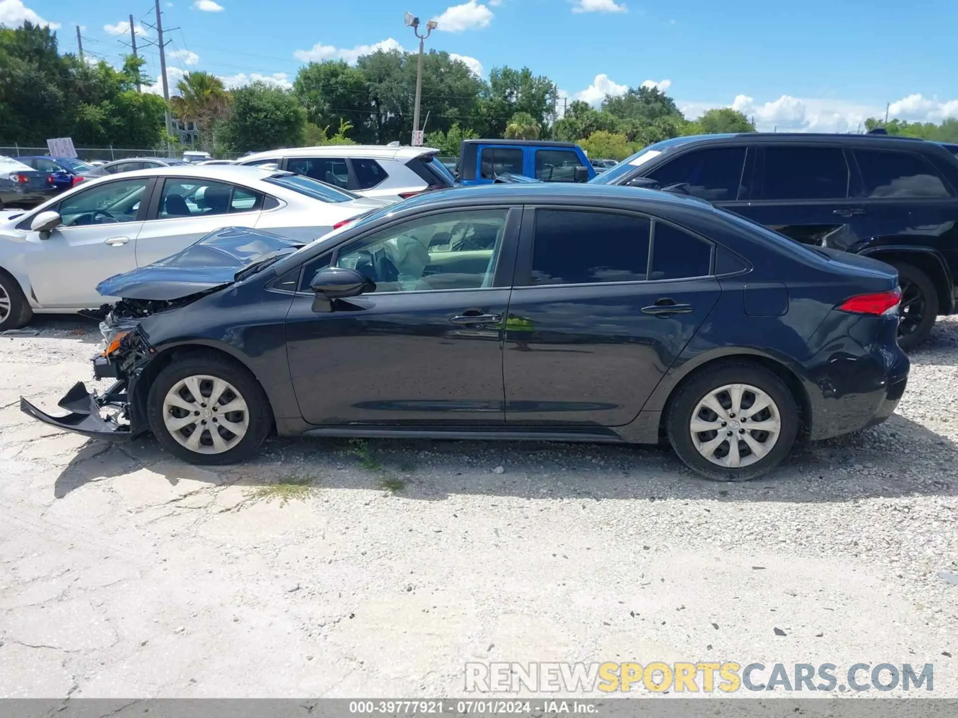 15 fotografías del automóvil dañado JTDEPRAE0LJ102770 TOYOTA COROLLA 2020