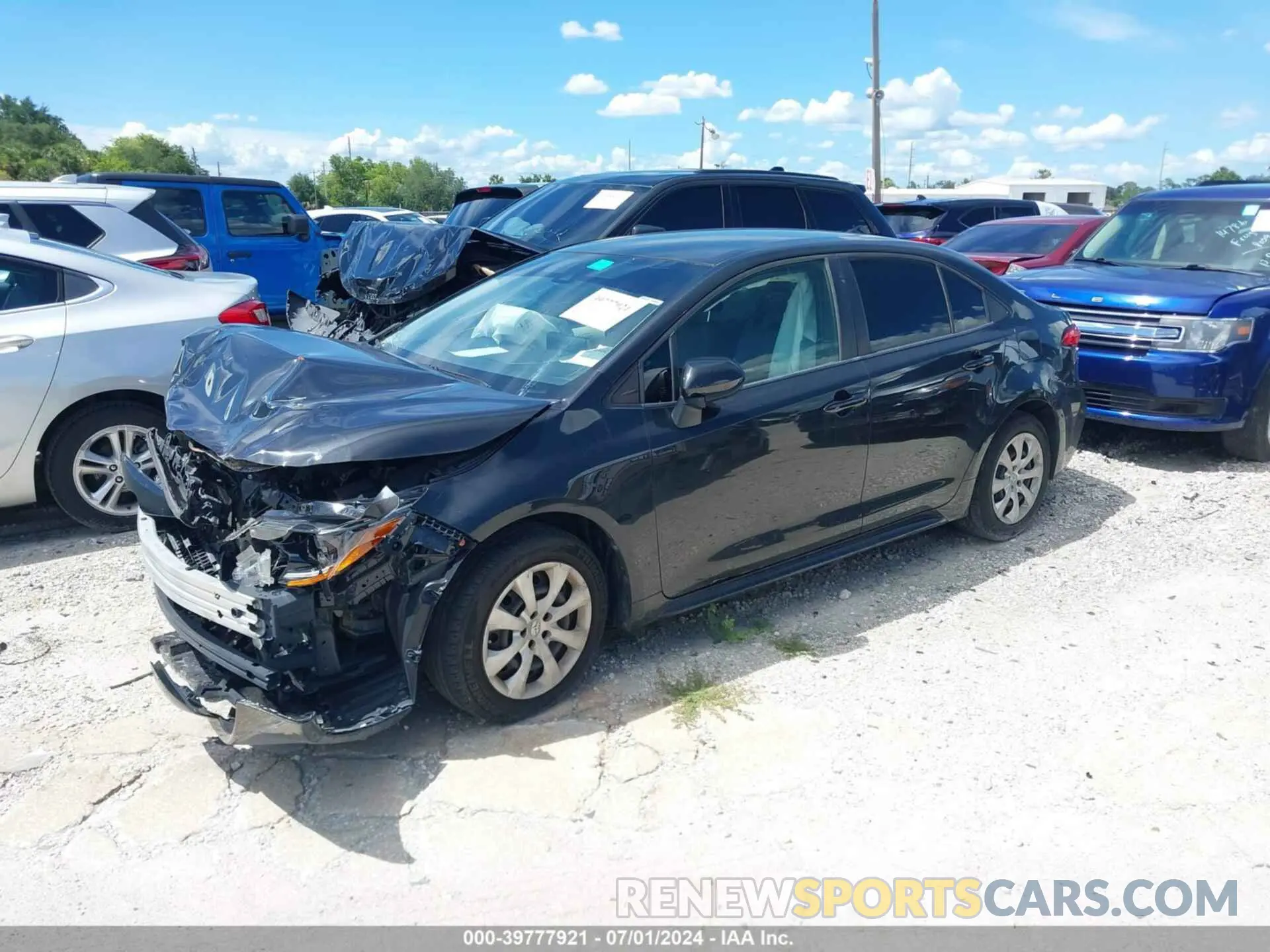 2 fotografías del automóvil dañado JTDEPRAE0LJ102770 TOYOTA COROLLA 2020