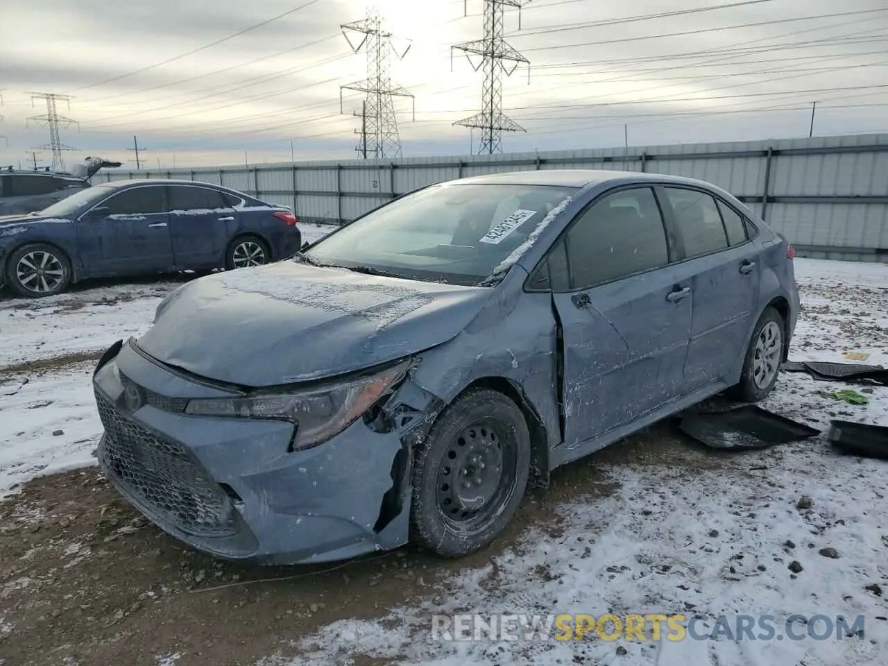 1 fotografías del automóvil dañado JTDEPRAE0LJ102901 TOYOTA COROLLA 2020