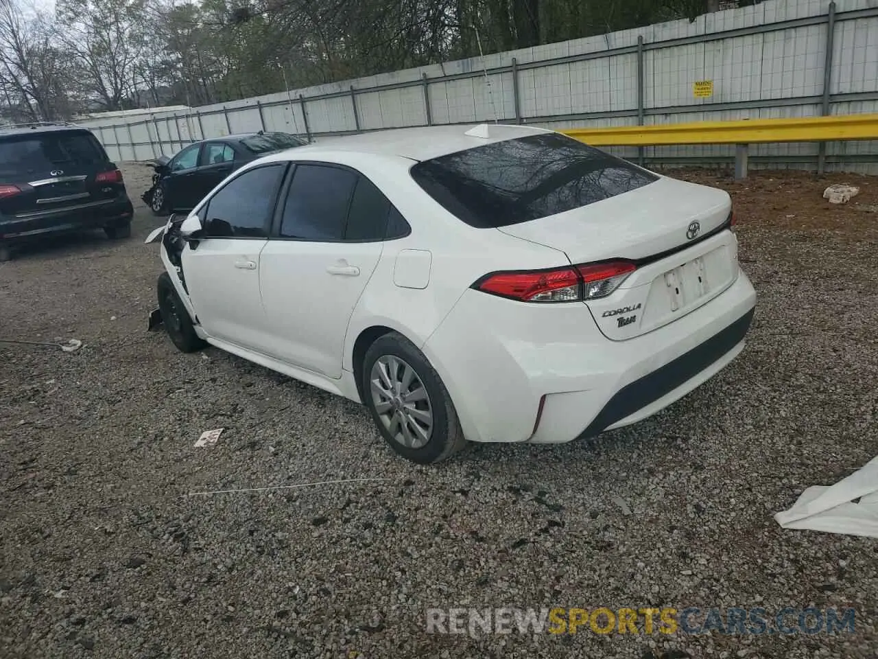 2 fotografías del automóvil dañado JTDEPRAE0LJ103062 TOYOTA COROLLA 2020