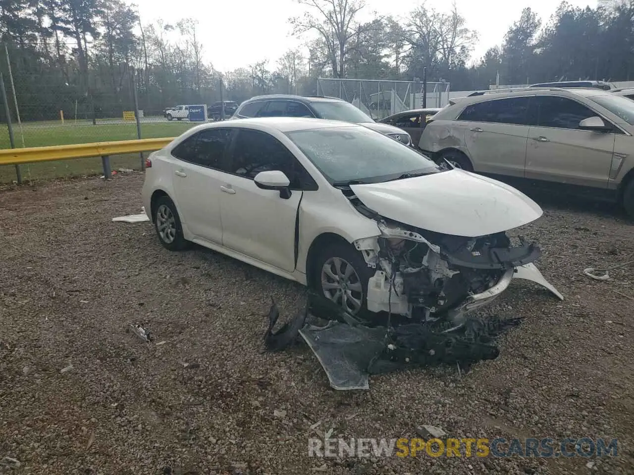 4 fotografías del automóvil dañado JTDEPRAE0LJ103062 TOYOTA COROLLA 2020