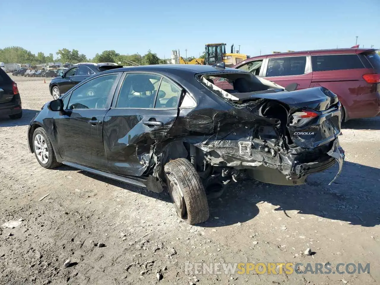2 fotografías del automóvil dañado JTDEPRAE0LJ104938 TOYOTA COROLLA 2020