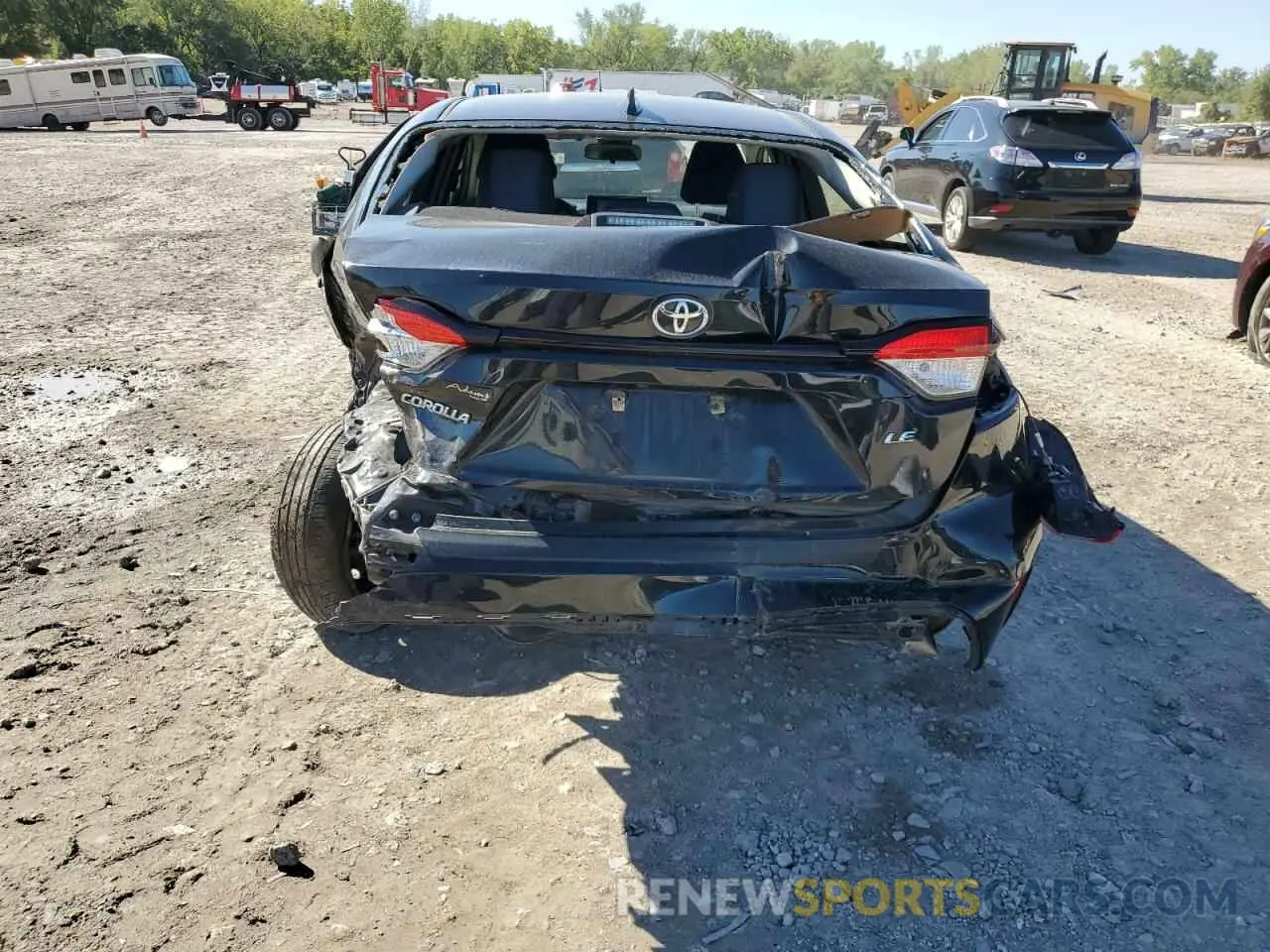 6 fotografías del automóvil dañado JTDEPRAE0LJ104938 TOYOTA COROLLA 2020