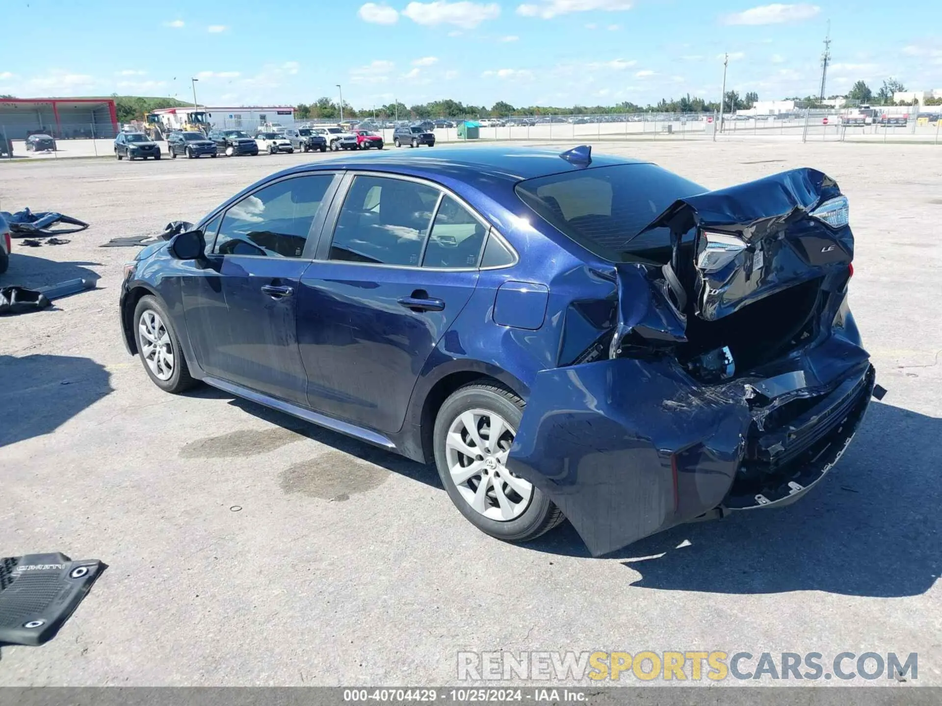 3 fotografías del automóvil dañado JTDEPRAE0LJ107628 TOYOTA COROLLA 2020