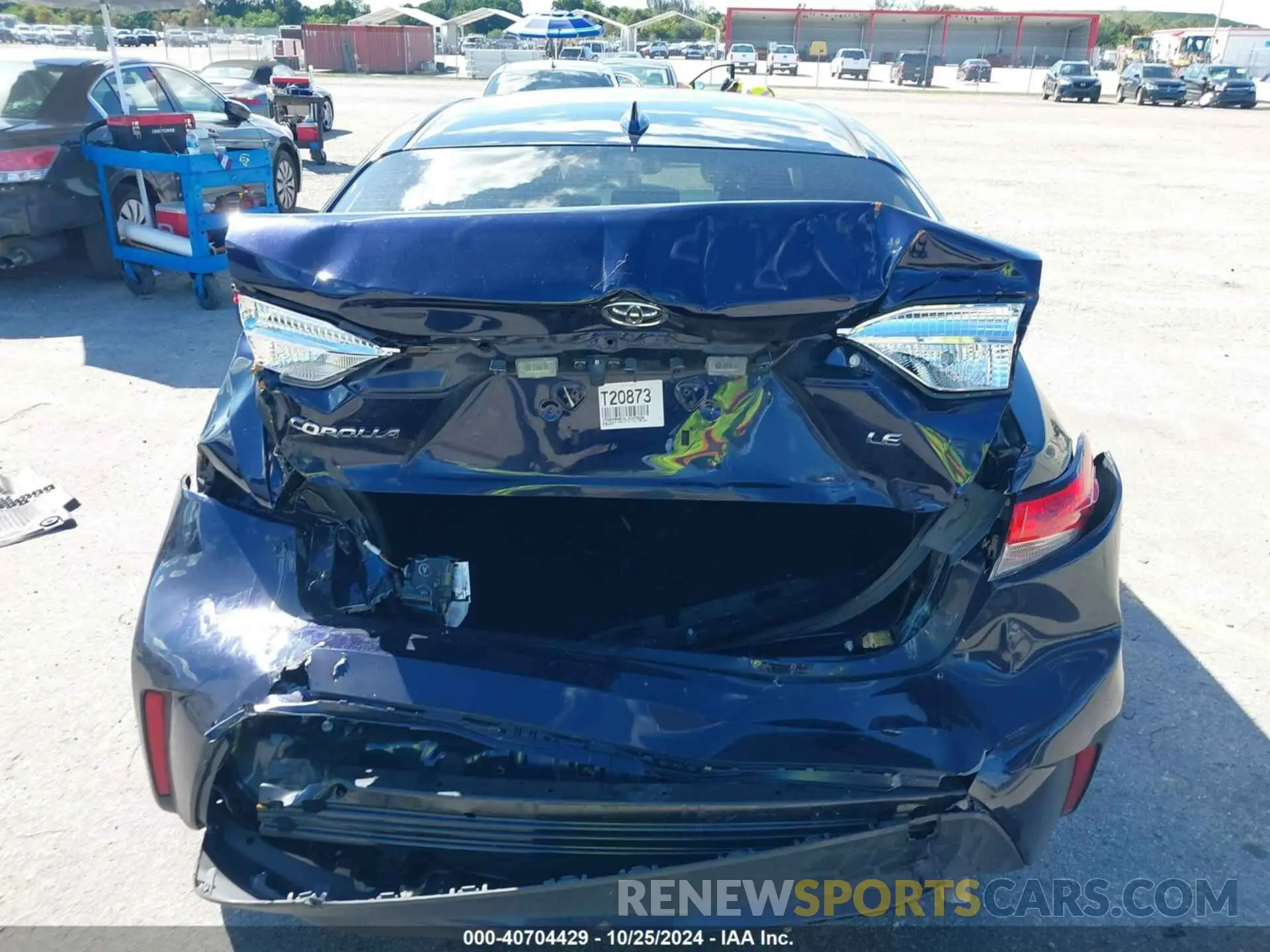 6 fotografías del automóvil dañado JTDEPRAE0LJ107628 TOYOTA COROLLA 2020