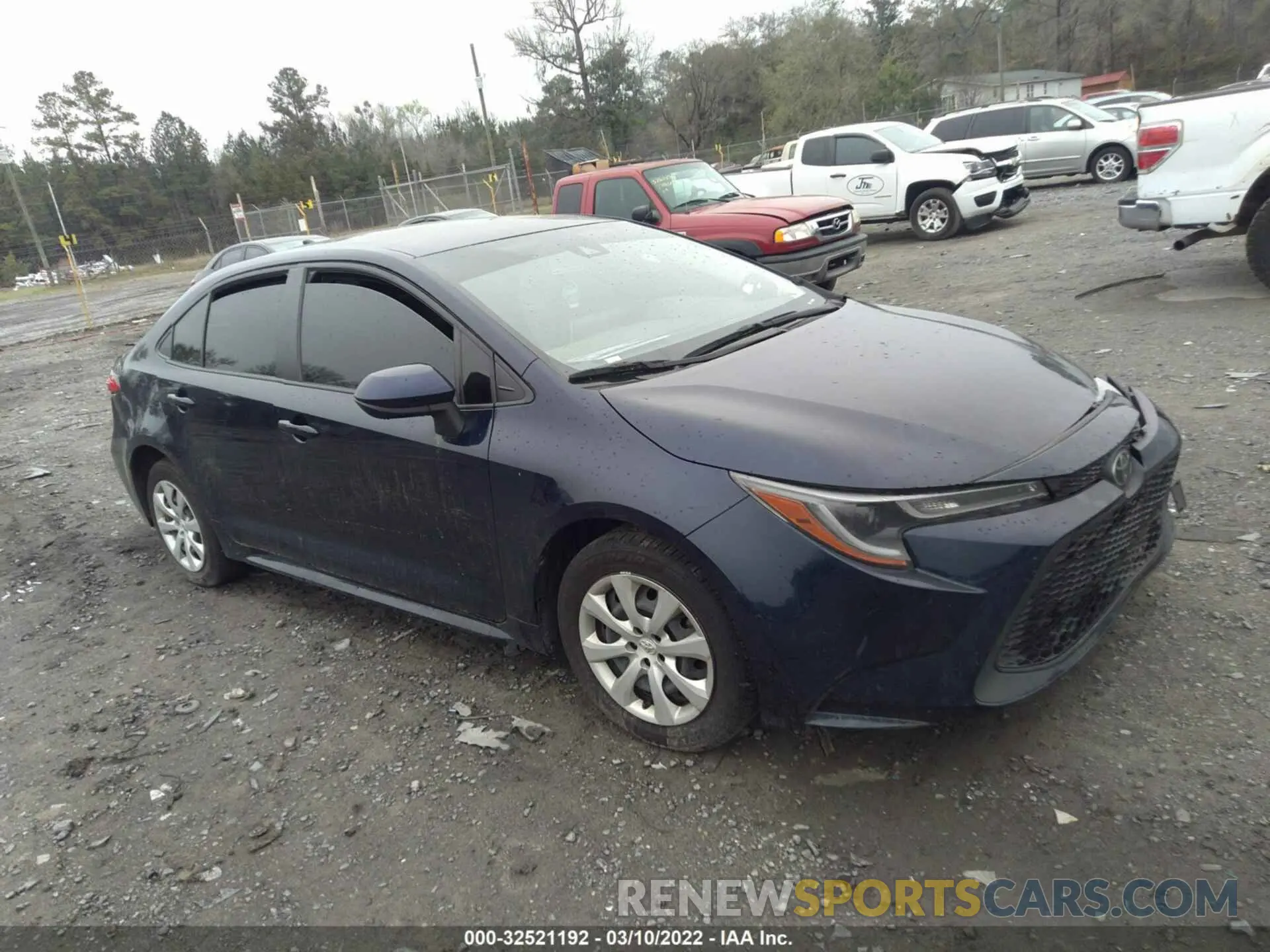 1 fotografías del automóvil dañado JTDEPRAE0LJ109668 TOYOTA COROLLA 2020