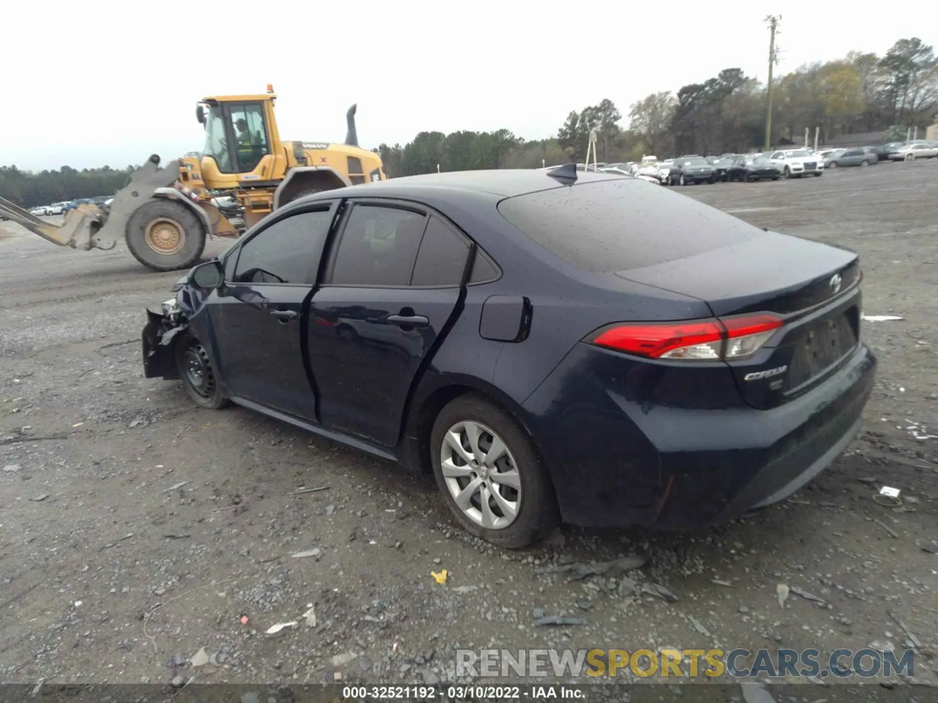 3 fotografías del automóvil dañado JTDEPRAE0LJ109668 TOYOTA COROLLA 2020
