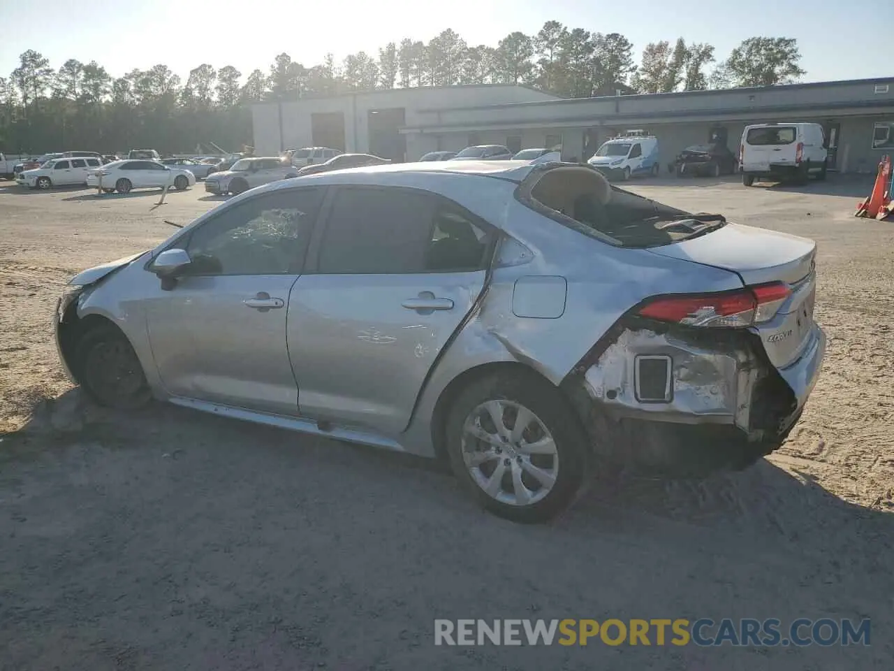 2 fotografías del automóvil dañado JTDEPRAE0LJ116734 TOYOTA COROLLA 2020