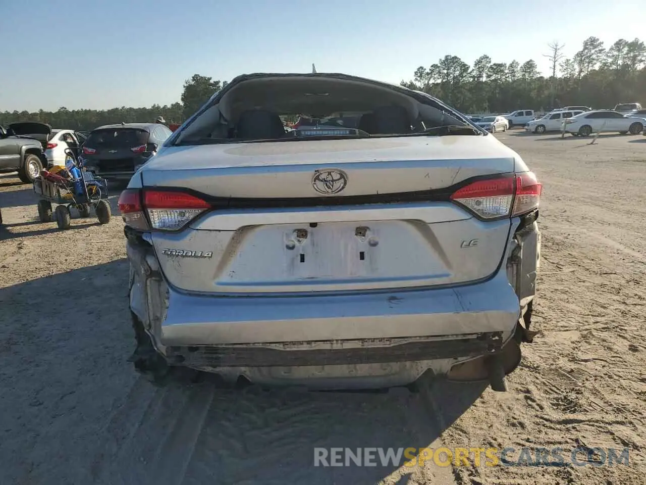 6 fotografías del automóvil dañado JTDEPRAE0LJ116734 TOYOTA COROLLA 2020