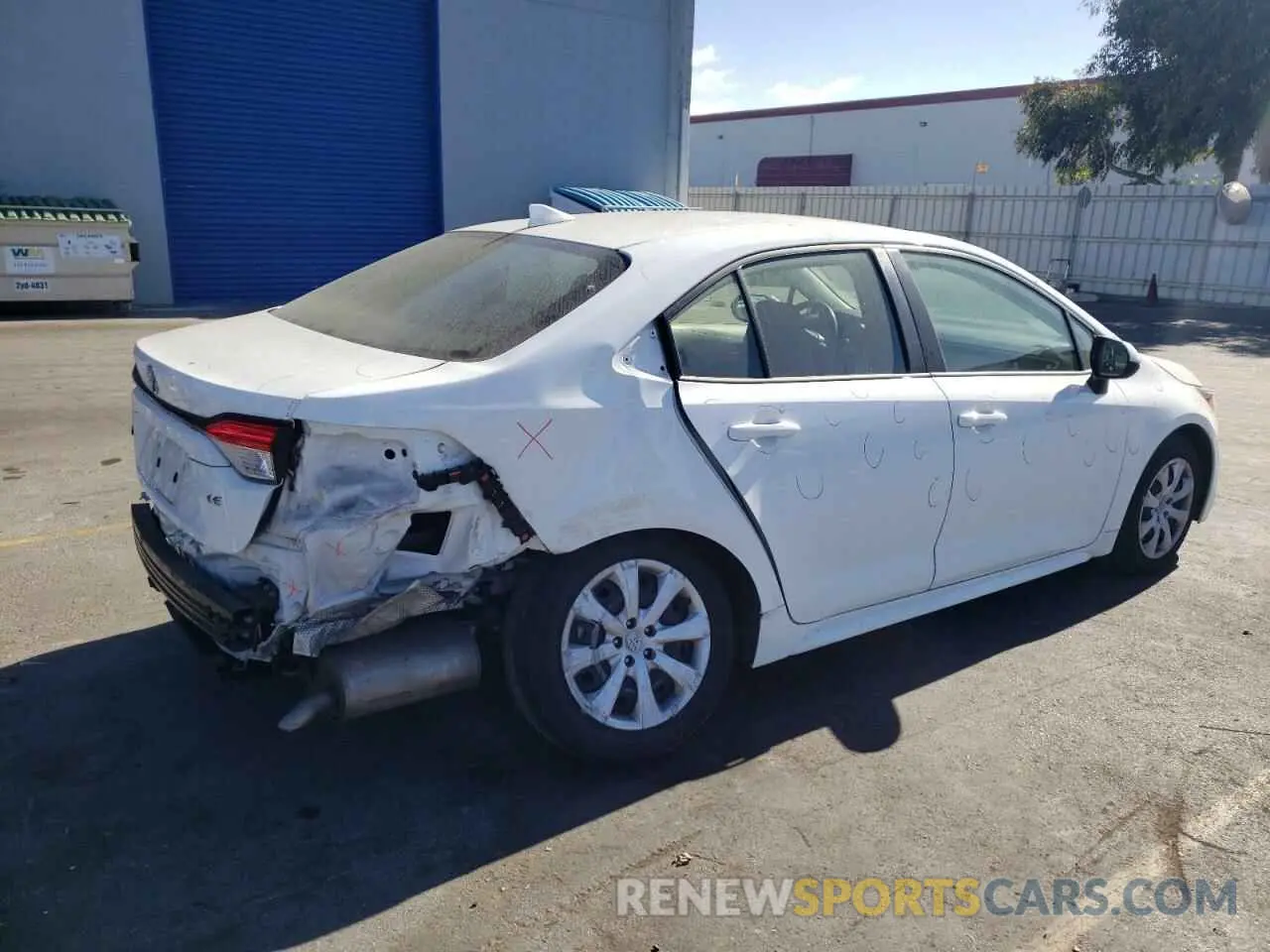 3 fotografías del automóvil dañado JTDEPRAE1LJ006422 TOYOTA COROLLA 2020