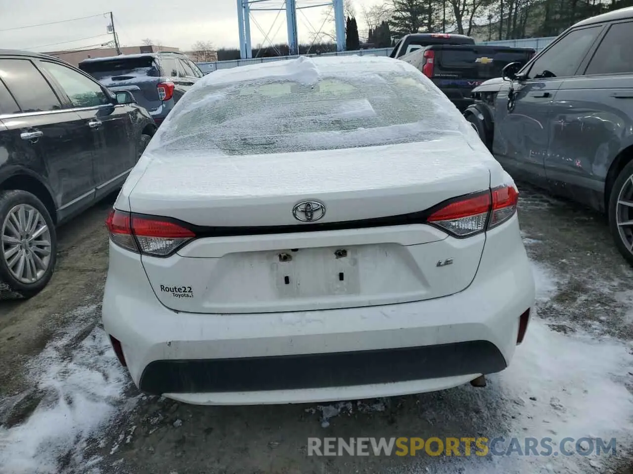 6 fotografías del automóvil dañado JTDEPRAE1LJ007991 TOYOTA COROLLA 2020