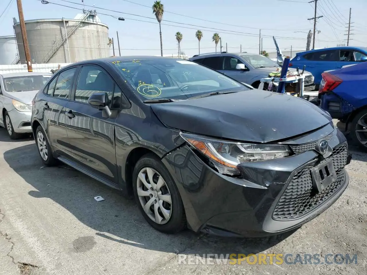 1 fotografías del automóvil dañado JTDEPRAE1LJ008137 TOYOTA COROLLA 2020