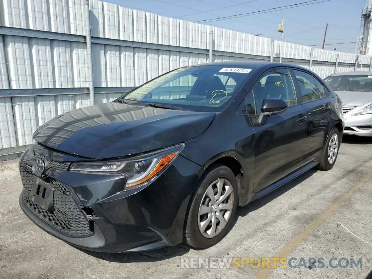 2 fotografías del automóvil dañado JTDEPRAE1LJ008137 TOYOTA COROLLA 2020