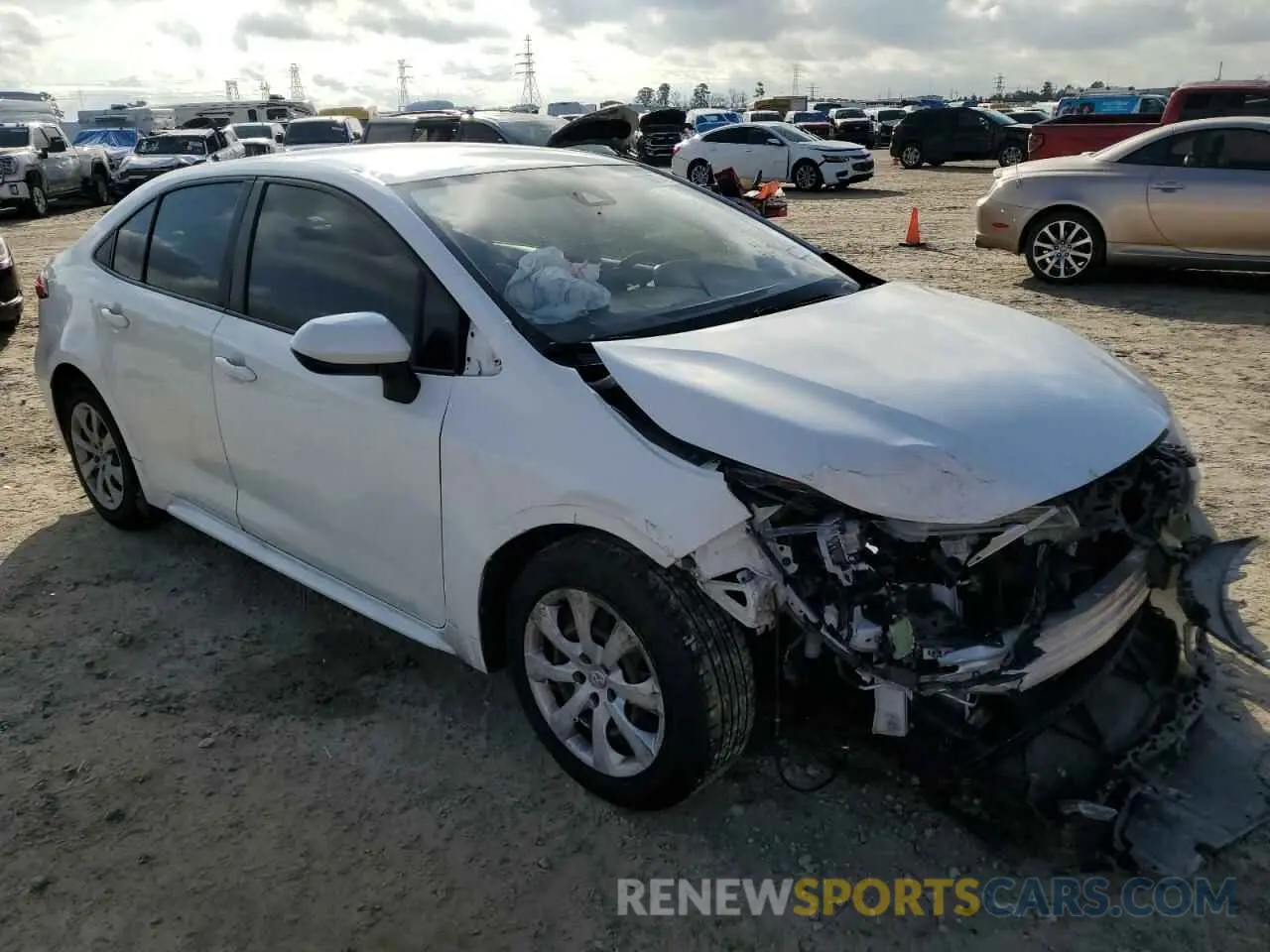 4 fotografías del automóvil dañado JTDEPRAE1LJ011992 TOYOTA COROLLA 2020