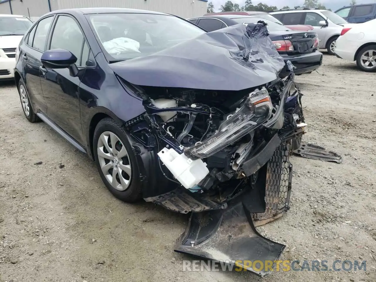 1 fotografías del automóvil dañado JTDEPRAE1LJ016805 TOYOTA COROLLA 2020