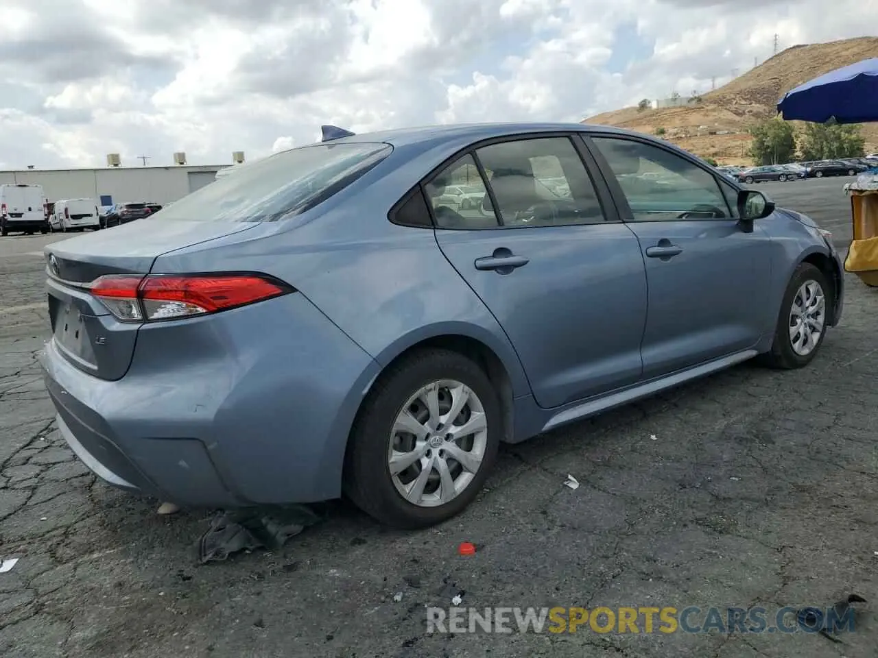 3 fotografías del automóvil dañado JTDEPRAE1LJ016898 TOYOTA COROLLA 2020