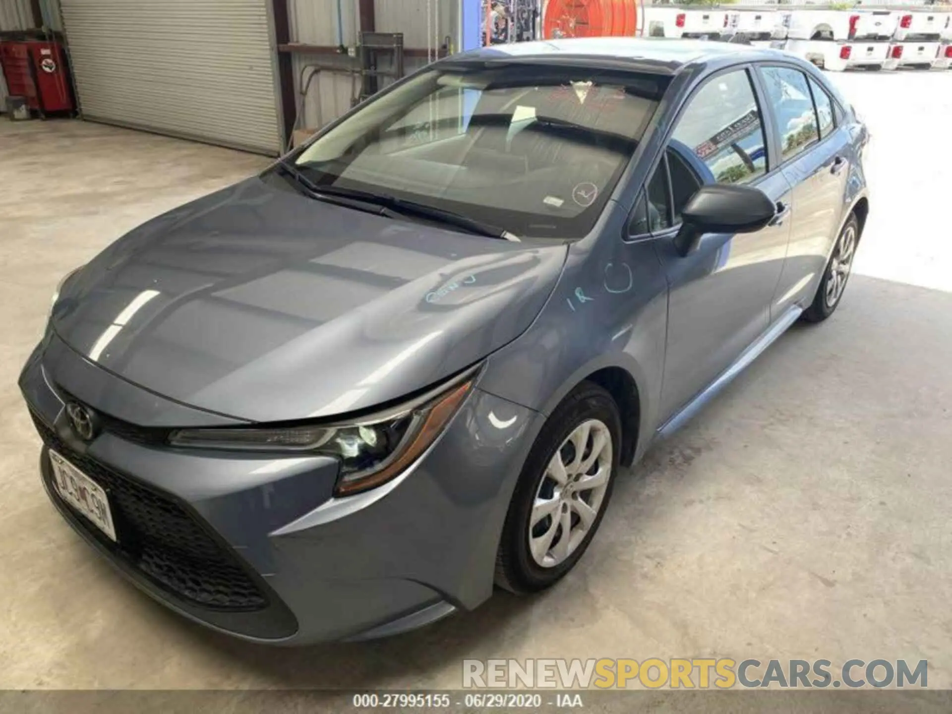 6 fotografías del automóvil dañado JTDEPRAE1LJ020241 TOYOTA COROLLA 2020