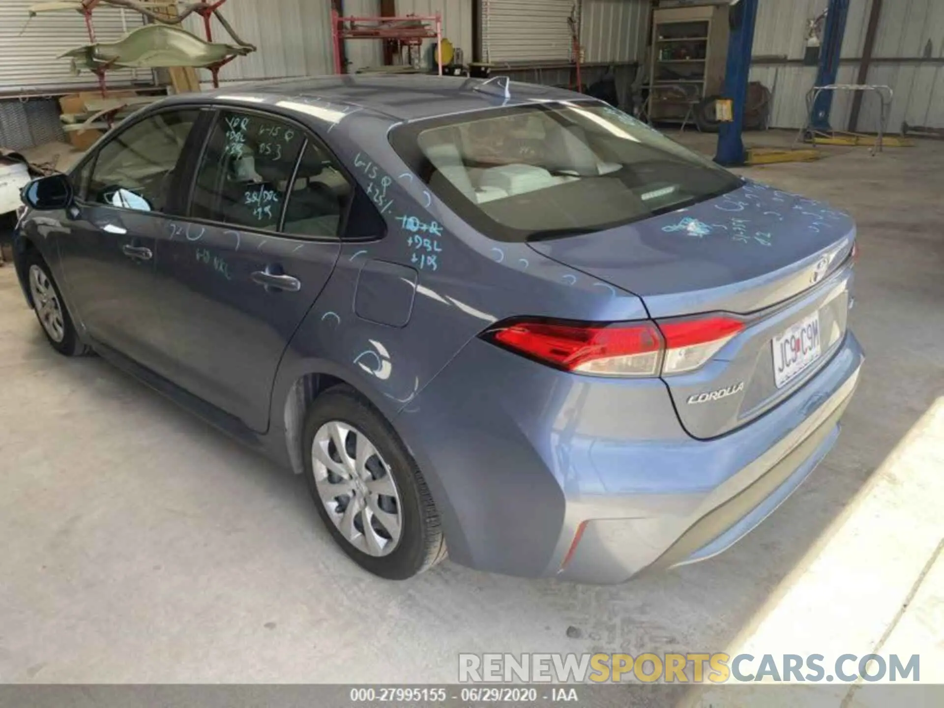 7 fotografías del automóvil dañado JTDEPRAE1LJ020241 TOYOTA COROLLA 2020