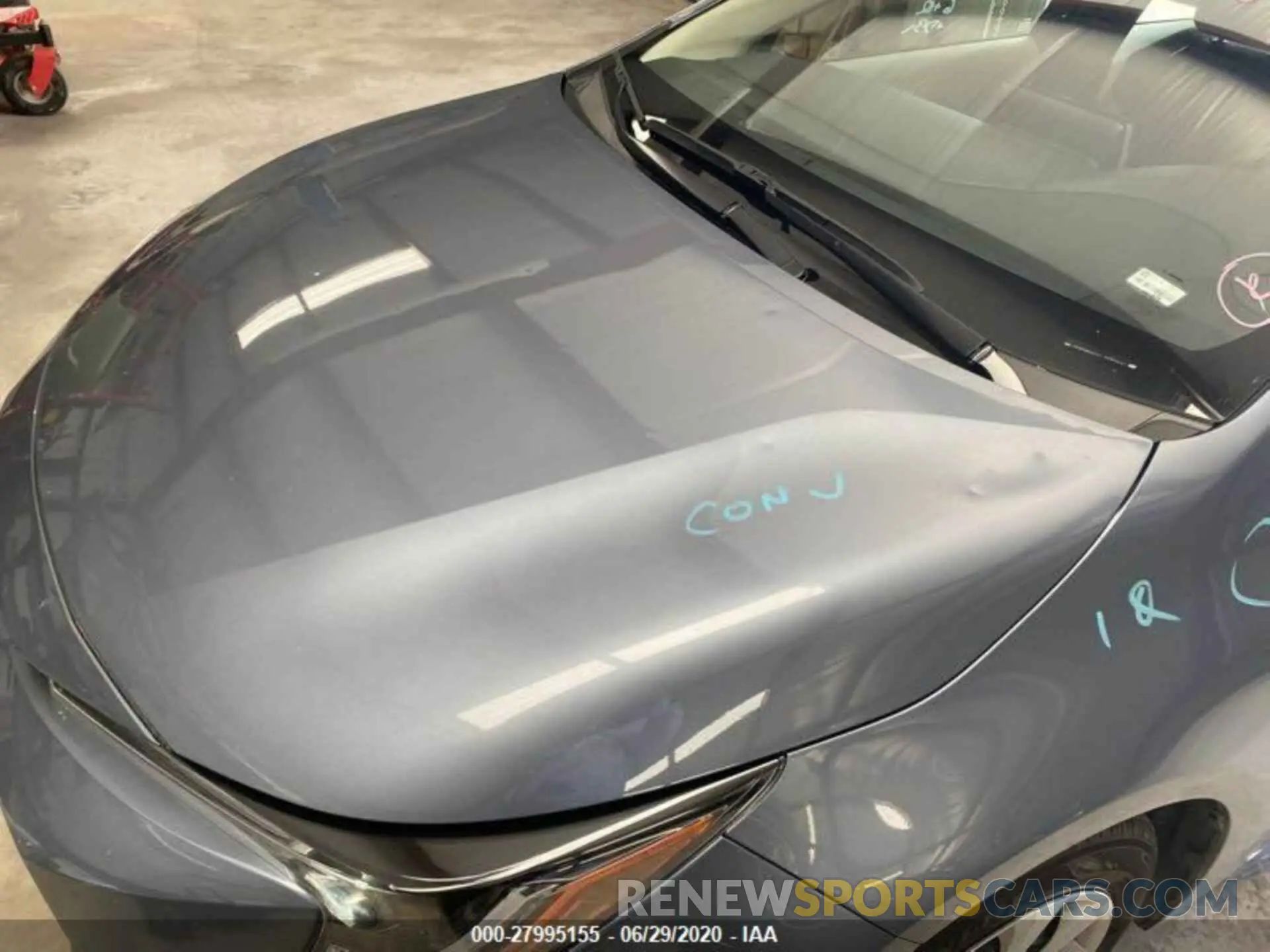 9 fotografías del automóvil dañado JTDEPRAE1LJ020241 TOYOTA COROLLA 2020