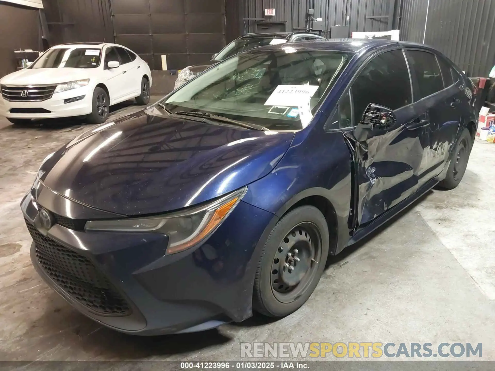 2 fotografías del automóvil dañado JTDEPRAE1LJ020854 TOYOTA COROLLA 2020