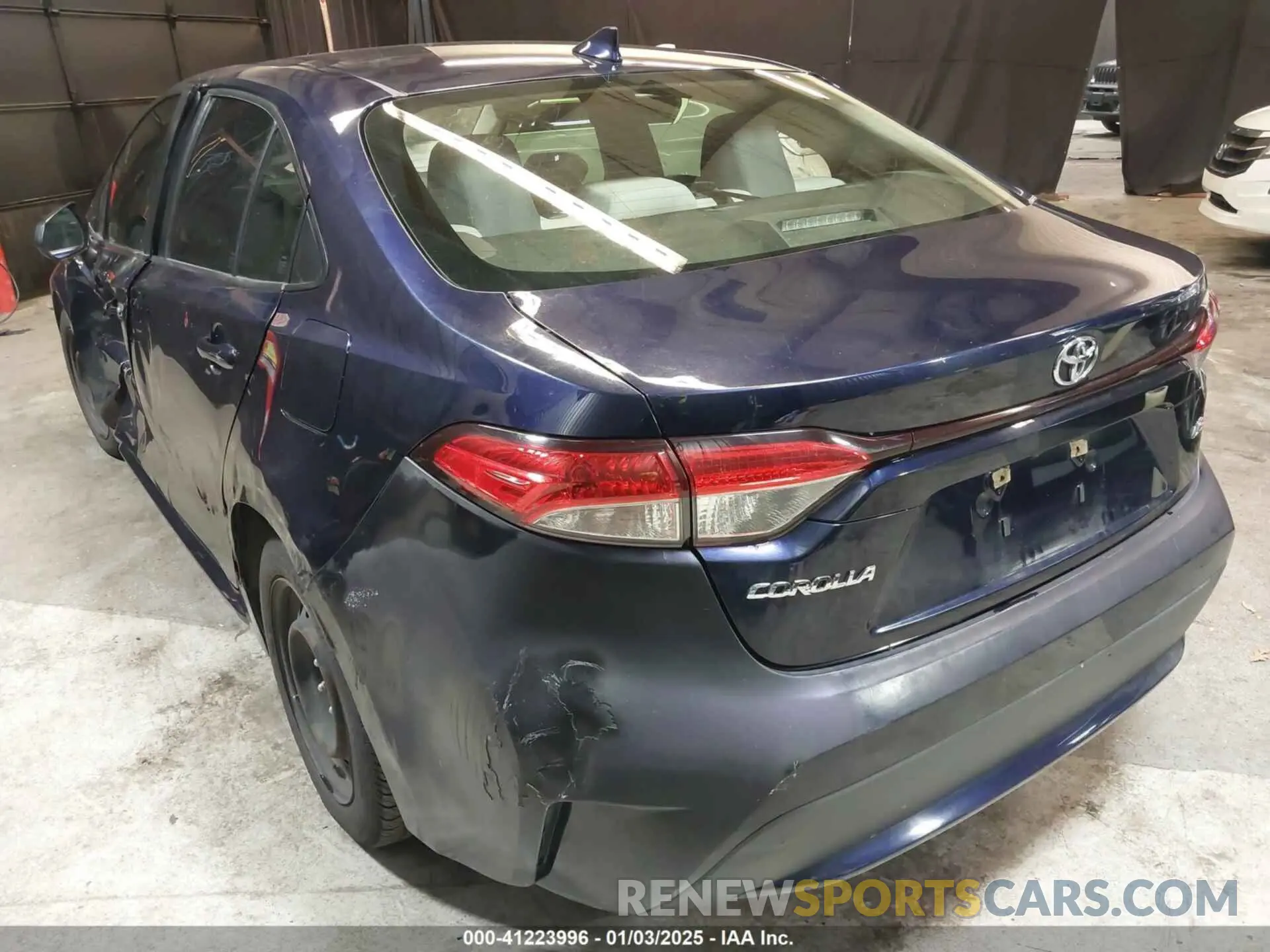 3 fotografías del automóvil dañado JTDEPRAE1LJ020854 TOYOTA COROLLA 2020