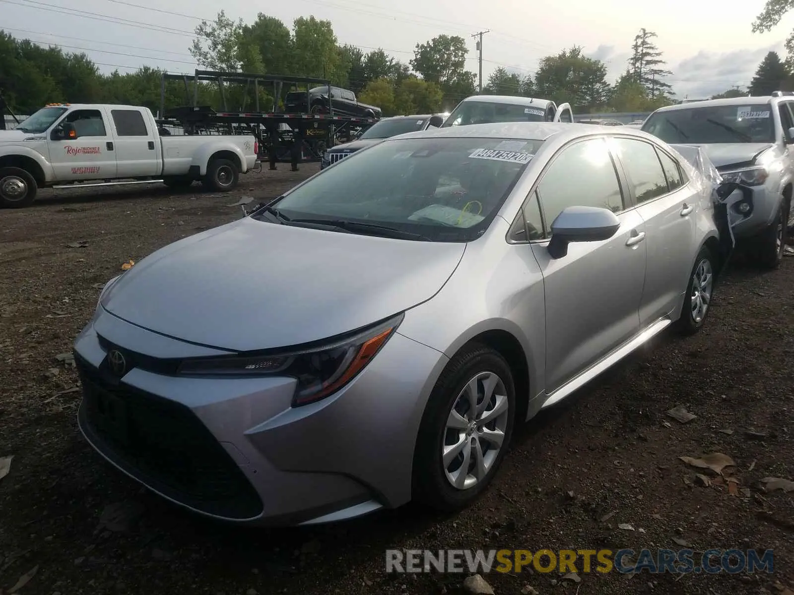 2 fotografías del automóvil dañado JTDEPRAE1LJ021163 TOYOTA COROLLA 2020