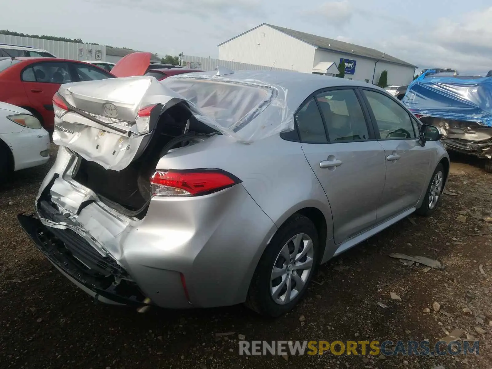 4 fotografías del automóvil dañado JTDEPRAE1LJ021163 TOYOTA COROLLA 2020