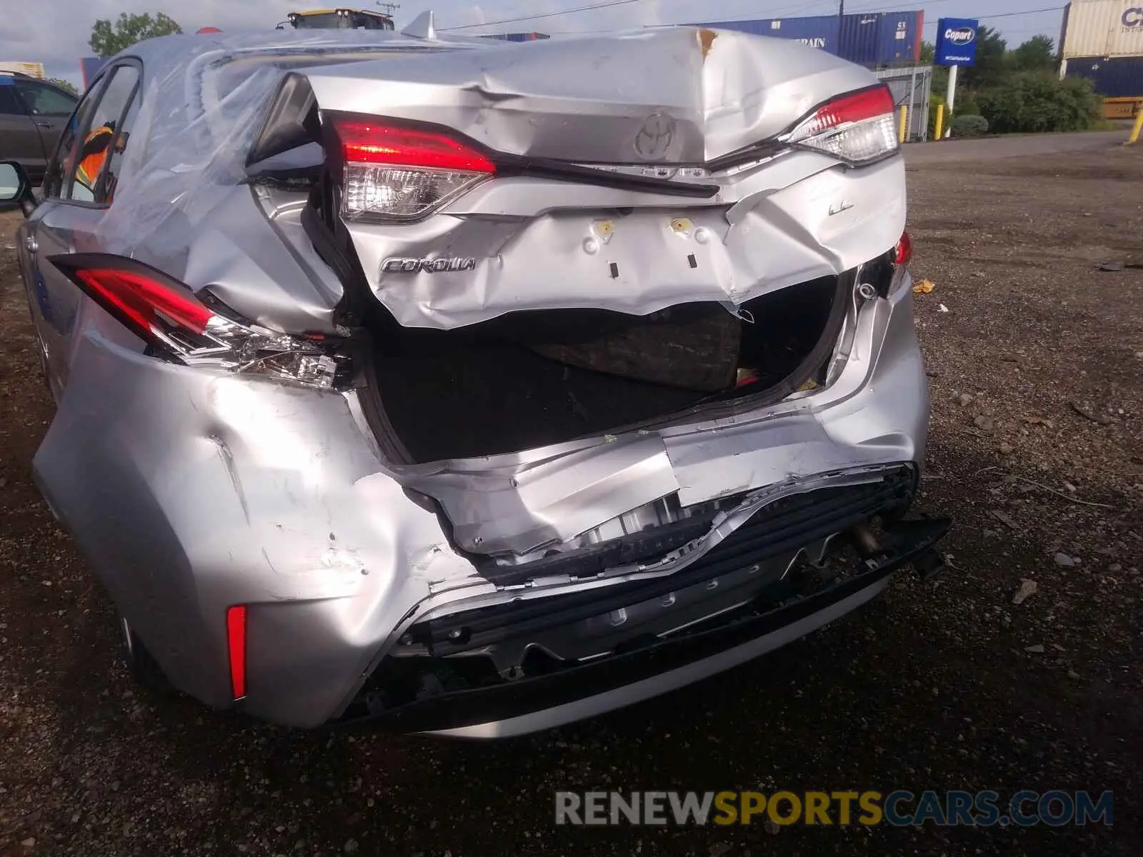 9 fotografías del automóvil dañado JTDEPRAE1LJ021163 TOYOTA COROLLA 2020