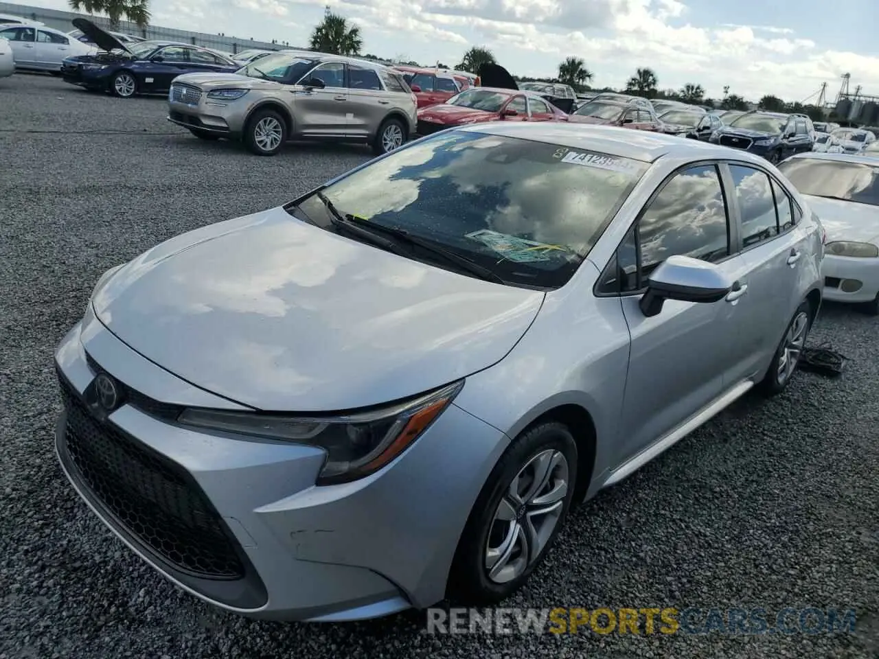 1 fotografías del automóvil dañado JTDEPRAE1LJ032583 TOYOTA COROLLA 2020
