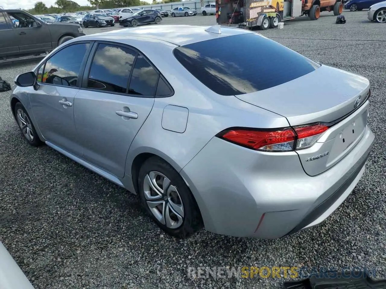 2 fotografías del automóvil dañado JTDEPRAE1LJ032583 TOYOTA COROLLA 2020