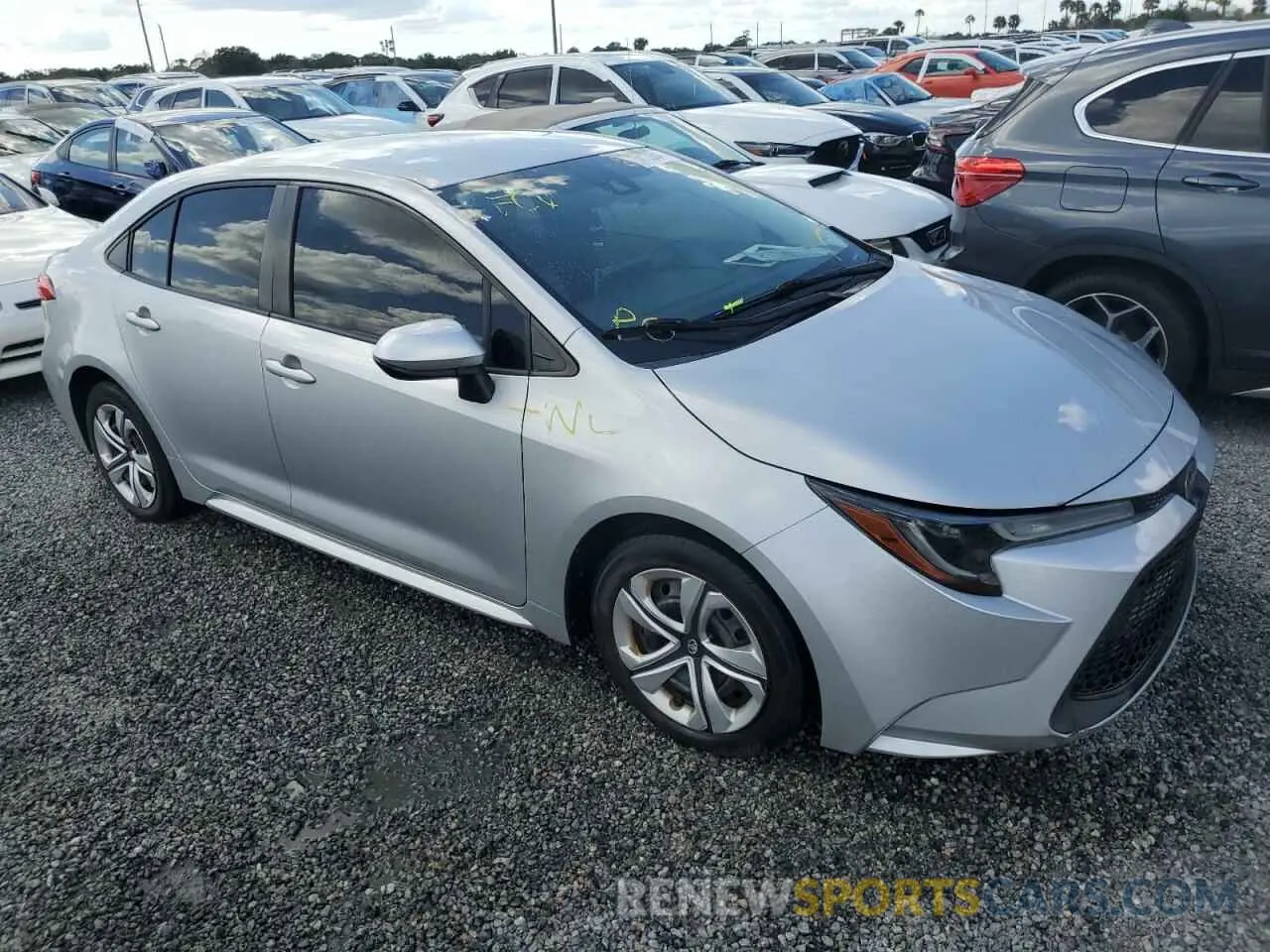 4 fotografías del automóvil dañado JTDEPRAE1LJ032583 TOYOTA COROLLA 2020