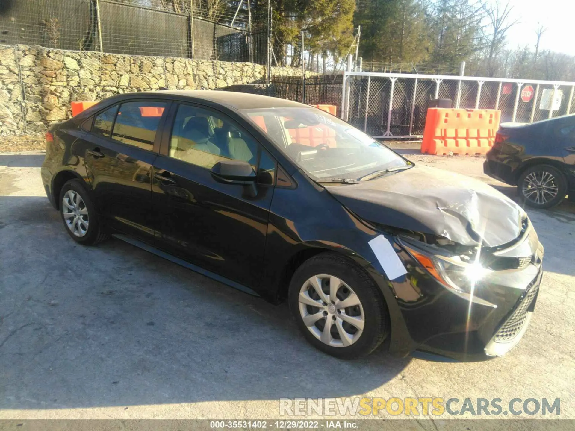 1 fotografías del automóvil dañado JTDEPRAE1LJ036231 TOYOTA COROLLA 2020