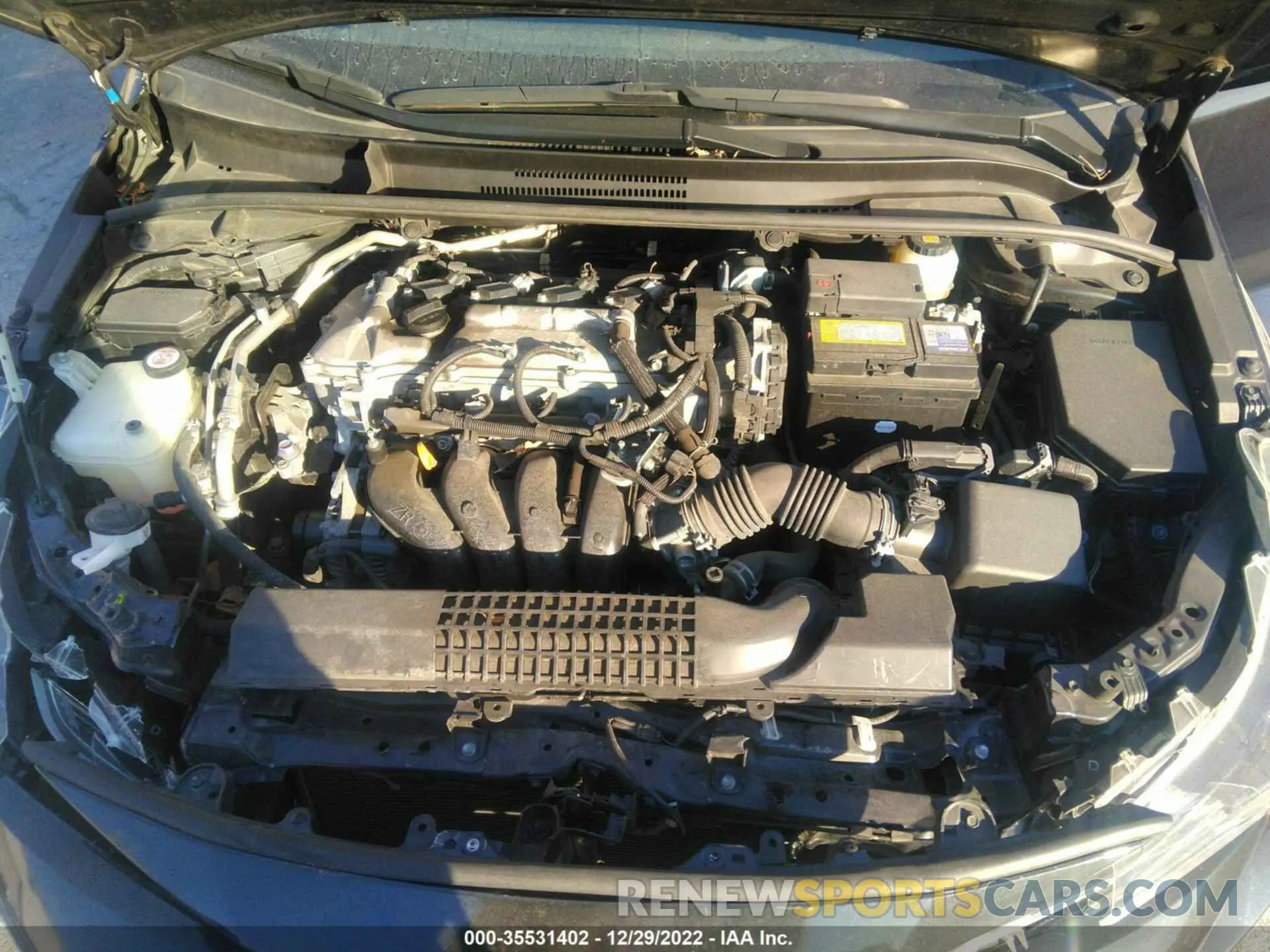 10 fotografías del automóvil dañado JTDEPRAE1LJ036231 TOYOTA COROLLA 2020