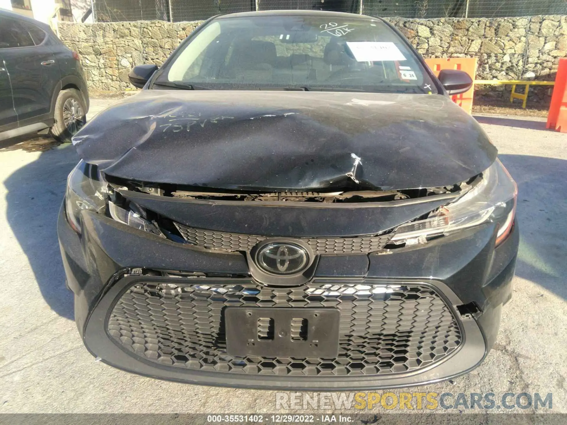 6 fotografías del automóvil dañado JTDEPRAE1LJ036231 TOYOTA COROLLA 2020