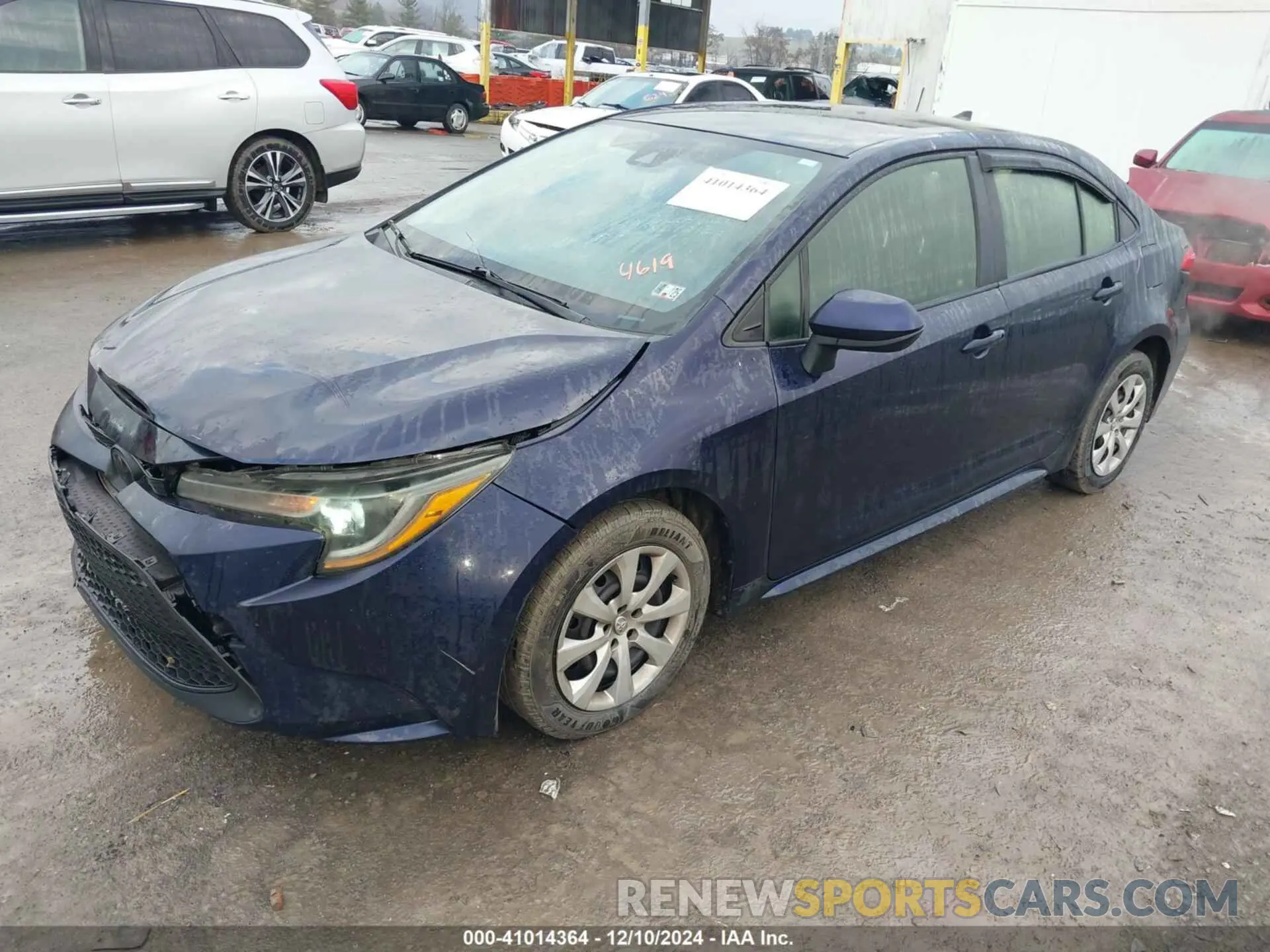 2 fotografías del automóvil dañado JTDEPRAE1LJ044619 TOYOTA COROLLA 2020