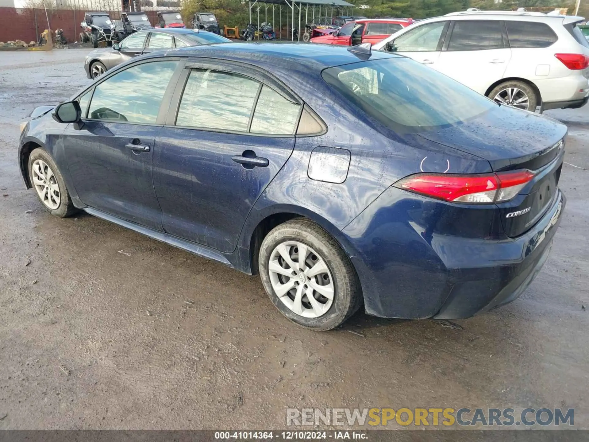 3 fotografías del automóvil dañado JTDEPRAE1LJ044619 TOYOTA COROLLA 2020