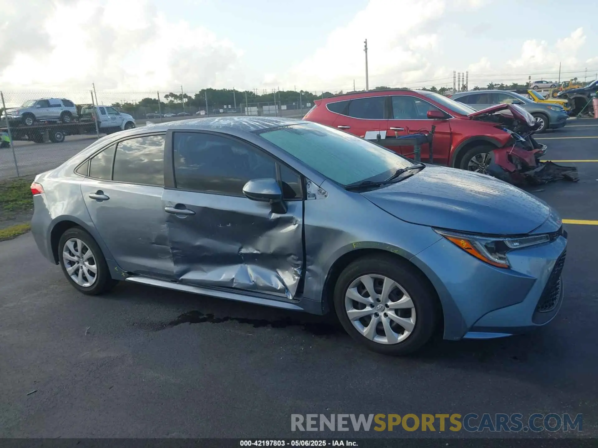 6 fotografías del automóvil dañado JTDEPRAE1LJ045897 TOYOTA COROLLA 2020