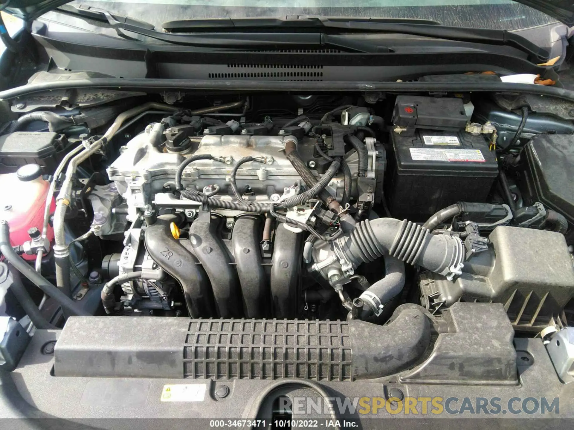 10 fotografías del automóvil dañado JTDEPRAE1LJ049996 TOYOTA COROLLA 2020