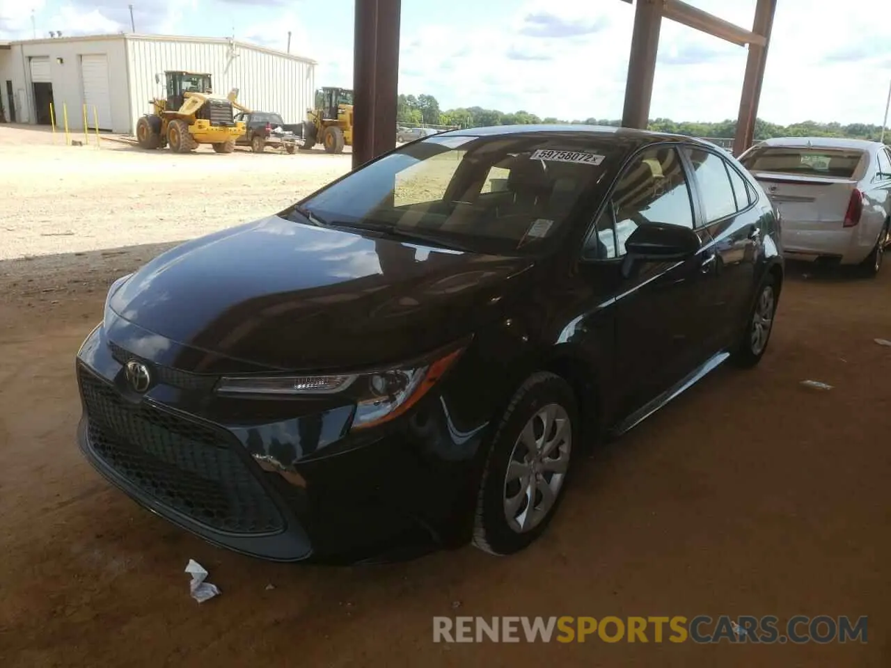 2 fotografías del automóvil dañado JTDEPRAE1LJ058827 TOYOTA COROLLA 2020