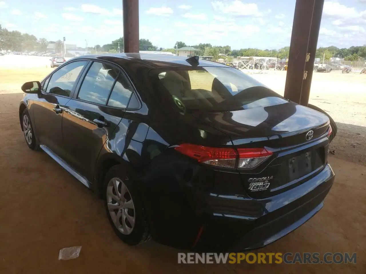 3 fotografías del automóvil dañado JTDEPRAE1LJ058827 TOYOTA COROLLA 2020