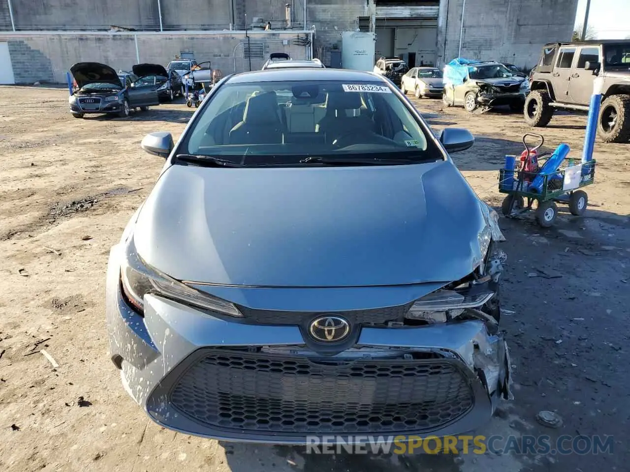 5 fotografías del automóvil dañado JTDEPRAE1LJ060562 TOYOTA COROLLA 2020