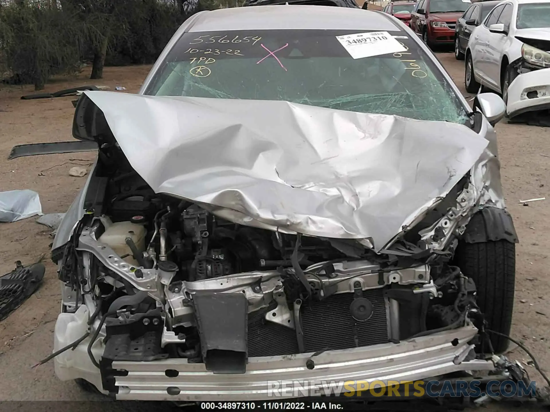 6 fotografías del automóvil dañado JTDEPRAE1LJ061985 TOYOTA COROLLA 2020