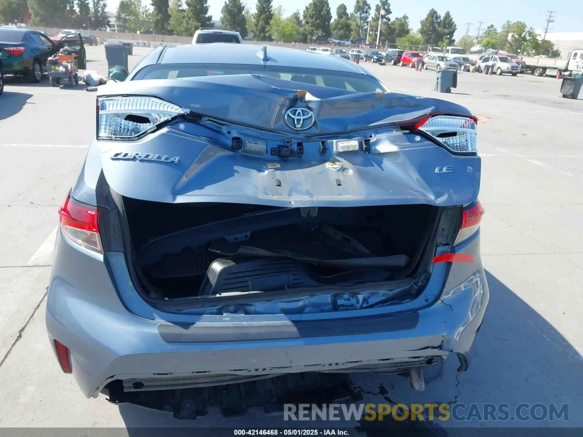 6 fotografías del automóvil dañado JTDEPRAE1LJ070511 TOYOTA COROLLA 2020