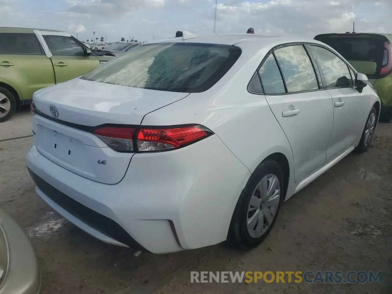 3 fotografías del automóvil dañado JTDEPRAE1LJ072288 TOYOTA COROLLA 2020