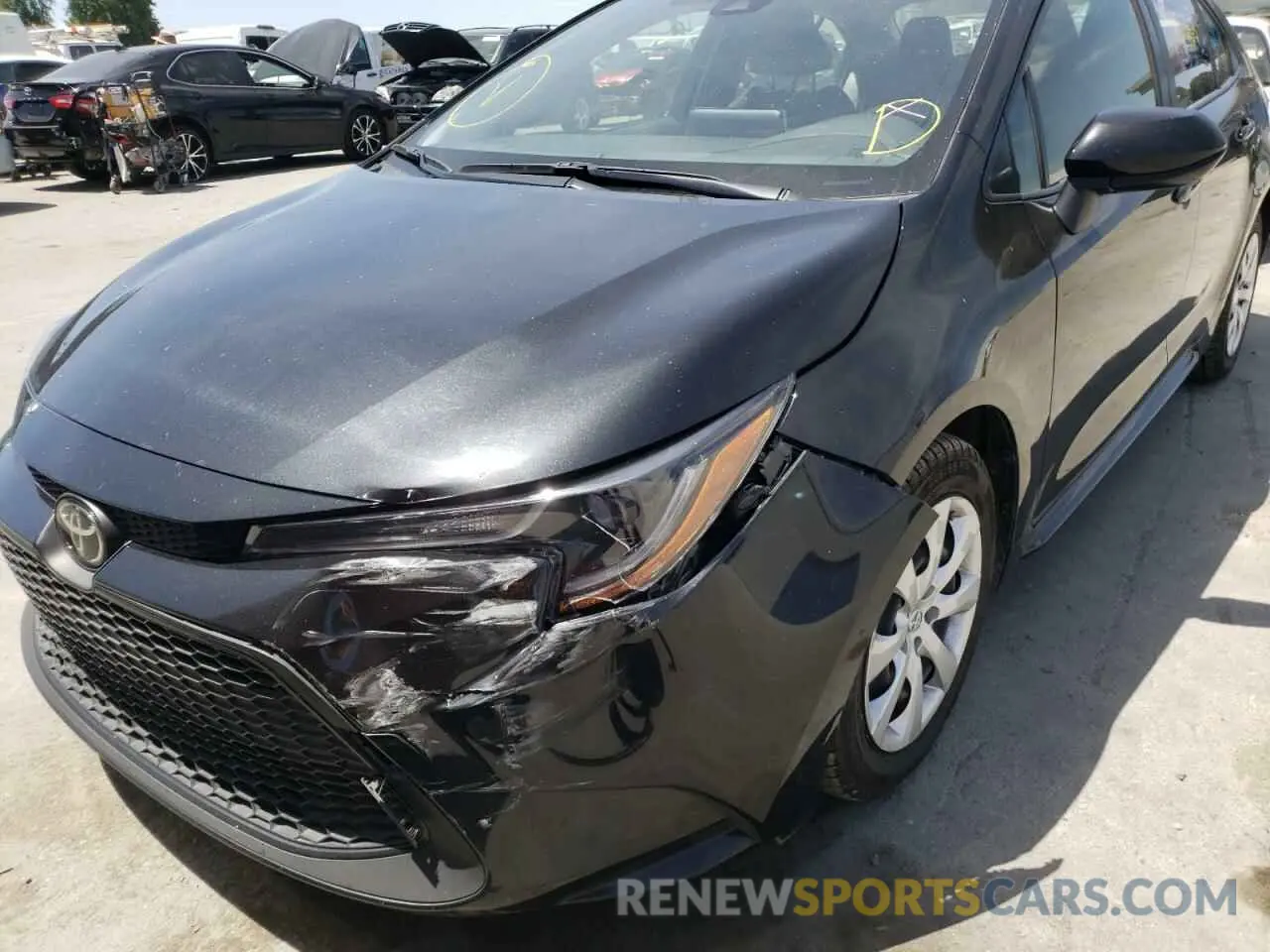 9 fotografías del automóvil dañado JTDEPRAE1LJ089544 TOYOTA COROLLA 2020
