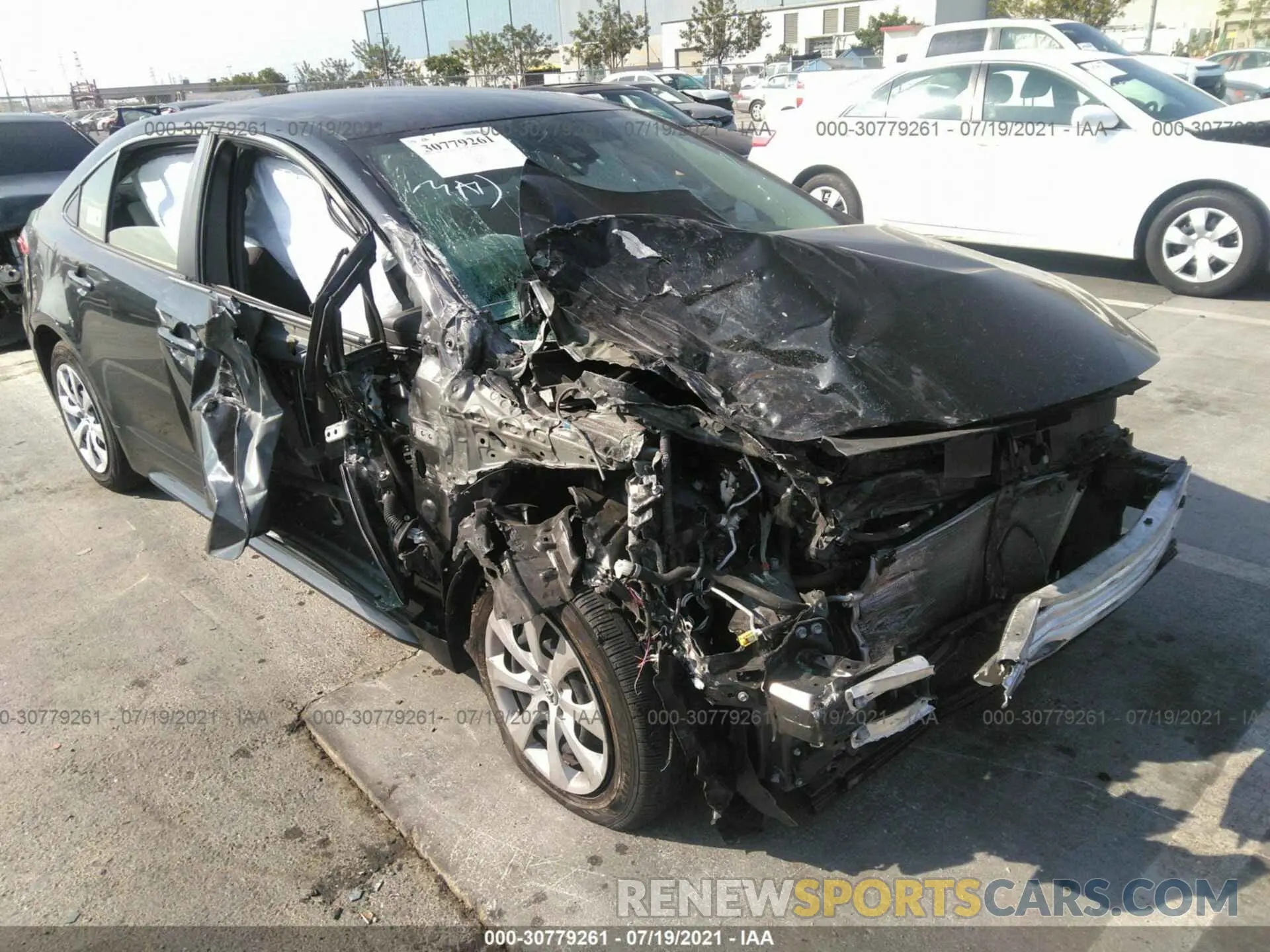 1 fotografías del automóvil dañado JTDEPRAE1LJ091455 TOYOTA COROLLA 2020