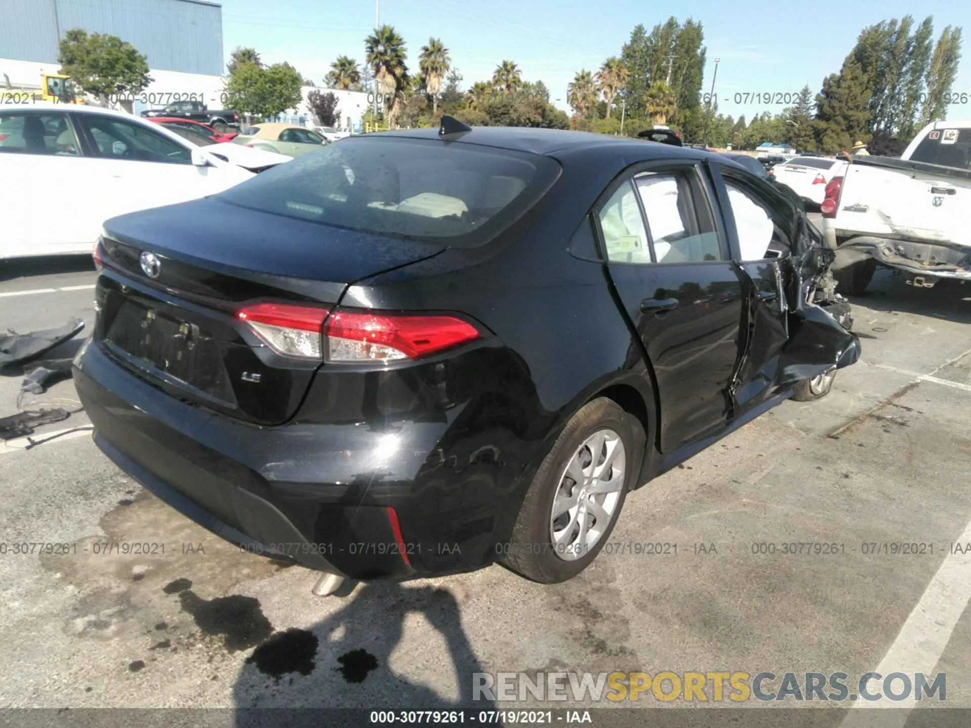 4 fotografías del automóvil dañado JTDEPRAE1LJ091455 TOYOTA COROLLA 2020