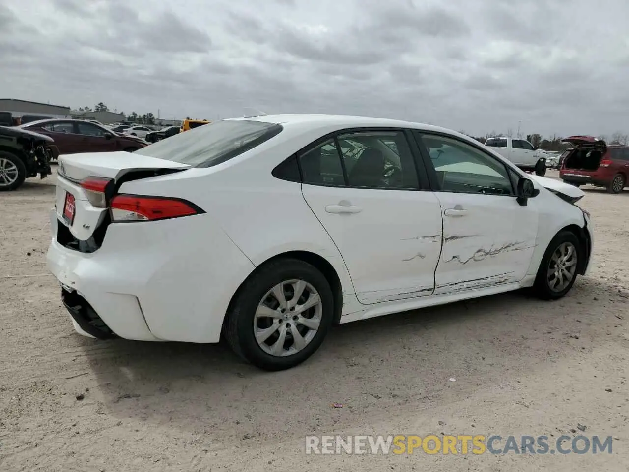 3 fotografías del automóvil dañado JTDEPRAE1LJ095232 TOYOTA COROLLA 2020