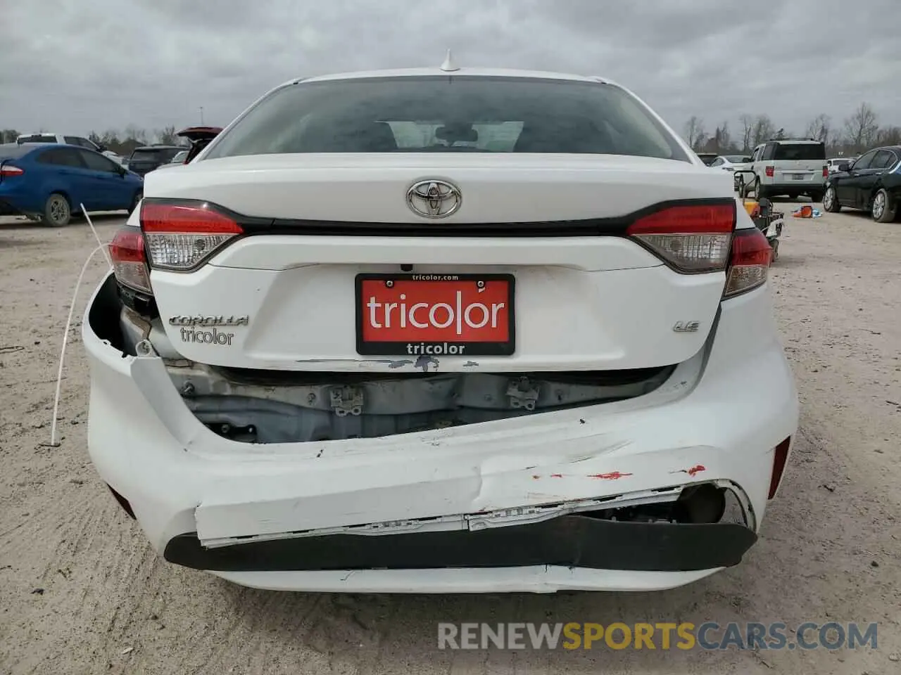 6 fotografías del automóvil dañado JTDEPRAE1LJ095232 TOYOTA COROLLA 2020
