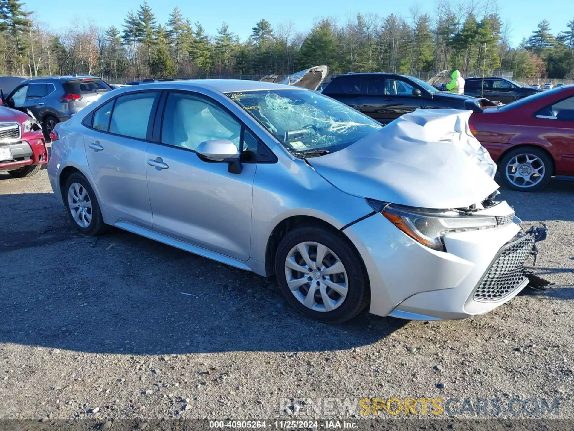 1 fotografías del automóvil dañado JTDEPRAE1LJ099362 TOYOTA COROLLA 2020